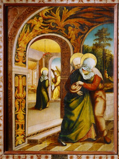 The Meeting at the Golden Gate - Meeting of Anne by Wilhelm Ziegler