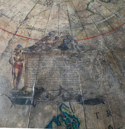 Large Pair of Library Globes, the Terrestrial and the Celestial by Willem Blaeu