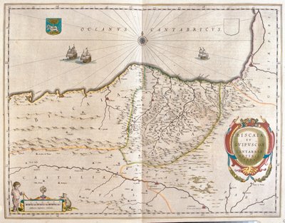 Region centered on Bilbao and extending from S by Willem Blaeu