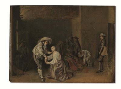Soldiers taking plunder by Willem Cornelisz Duyster