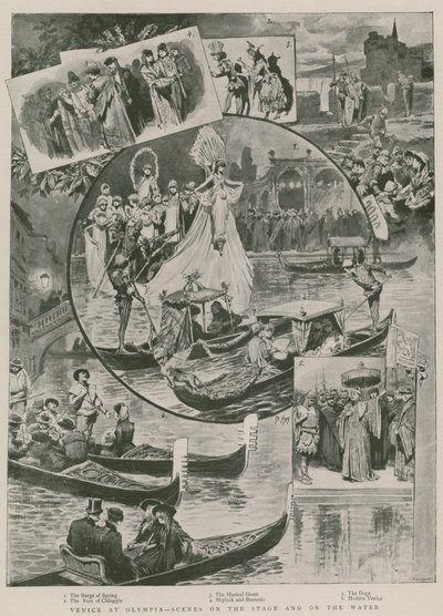 Venice at Olympia - Scenes on the Stage and on the Water by Willem II Steelink