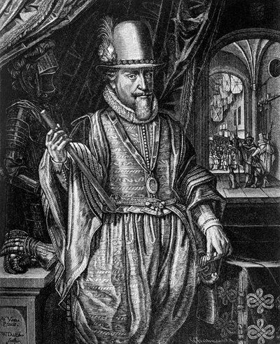 Portrait of Maurice of Nassau, Prince of Orange, Engraving by Willem Jacobsz Delff by Willem Jacobsz Delff