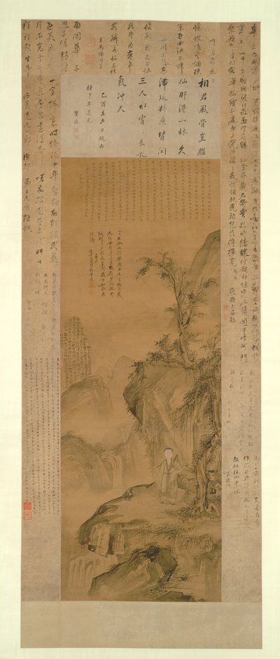 Layered Peaks and Splashing Waterfall: Portrait of Hua Yan as a Young Man by Willem Pietersz Buytewech