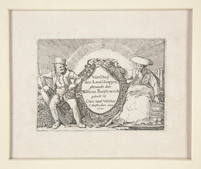 Title page for The Set of the Landscapes by Willem Pietersz. Buytewech