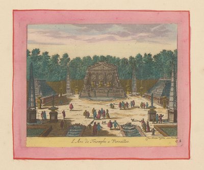 Triumphal Arch in the Gardens of Versailles by Willem Swidde