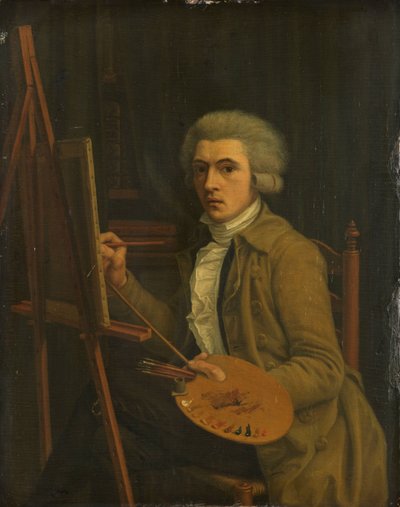 Portrait of a Painter, Probably the Artist Himself by Willem Uppink