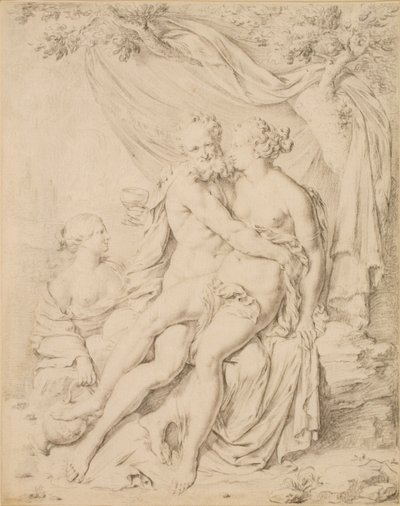 Lot and His Daughters by Willem Van Mieris