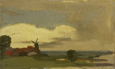 Landscape with the Mill of Wijk bij Duurstede by Willem Arnoldus Witsen