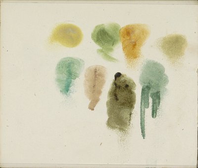 Study Sheet with Color Tests by Willem Arnoldus Witsen