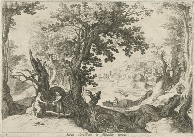 Landscape with the Temptation of Christ by Willem van Nieulandt (II)
