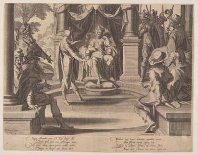 Alexander the Great as a Judge, plate 10 from Thrones of Justice by Willem van Swanenburgh