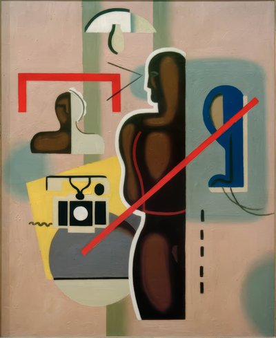 Figure and Telephone by Willi Baumeister