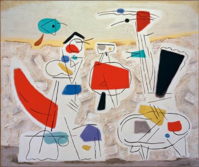 Cheerful Landscape II by Willi Baumeister