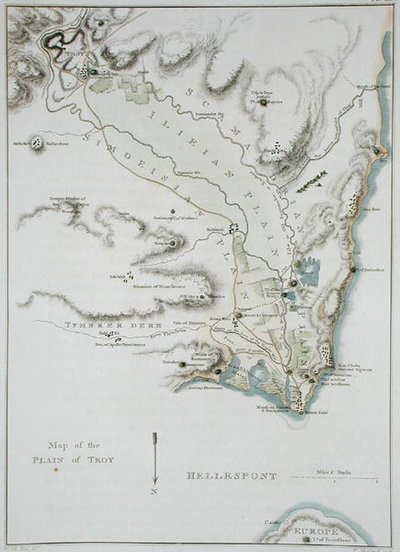 Map of the Plain of Troy, from 