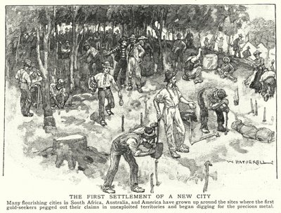 The first settlement of a new city by William (after) Hatherell