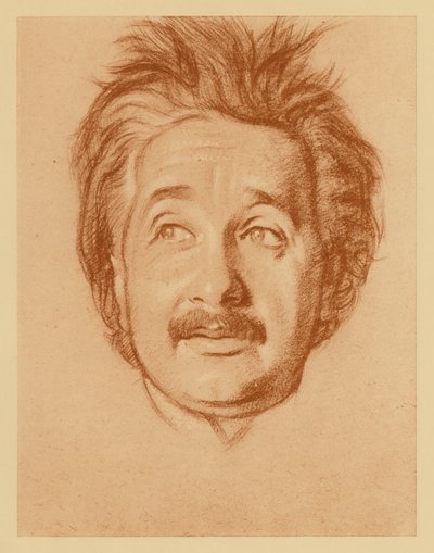 Portrait of Professor Albert Einstein by William (after) Rothenstein