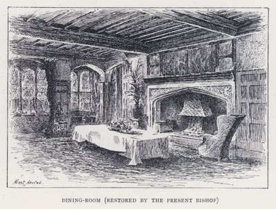 Dining-Room, restored by the Present Bishop by William Alexander Ansted