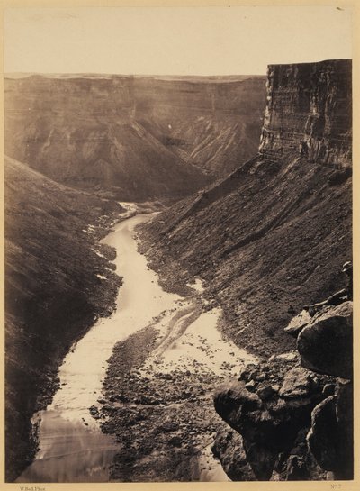 Grand Canyon, Colorado River, Near Paria Creek, Looking West by William Bell