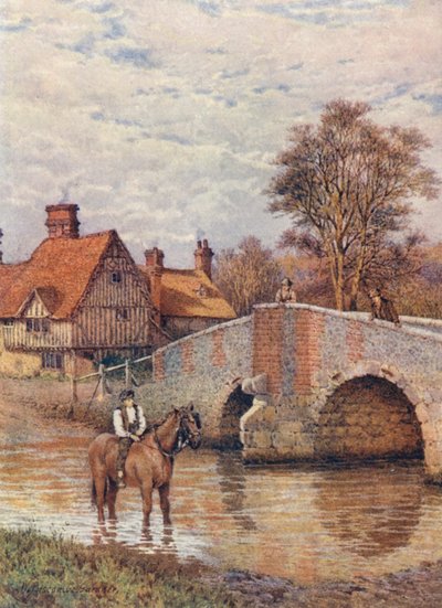 Eynsford Bridge, on the Darent by William Biscombe Gardner