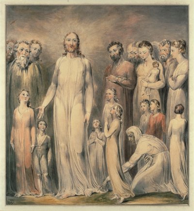 Christ Healing the Woman with an Issue of Blood by William Blake