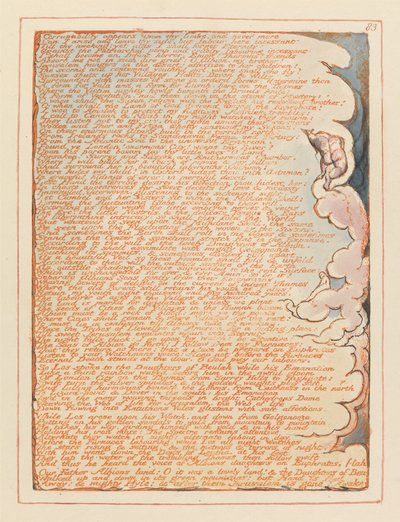 Jerusalem, Plate 83, Corruptability appears upon thy limbs... by William Blake