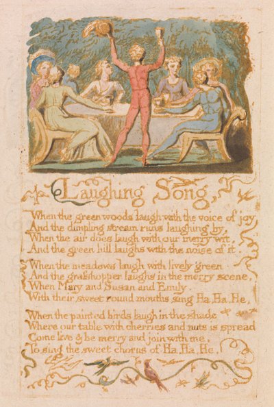 Laughing Song (Plate 28) by William Blake