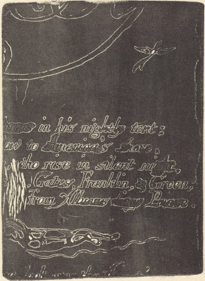 Restrike from Fragment of Cancelled Plate for 