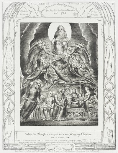 Satan Appearing before God by William Blake