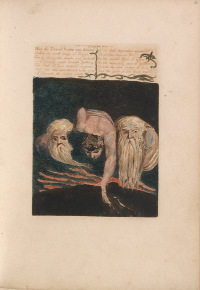The First Book of Urizen, Plate 20, Thus the Eternal Prophet Was Divided.... (Bentley 15) by William Blake
