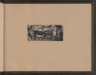 Thenot Remonstrates with Colinet, Lightfoot in Background by William Blake