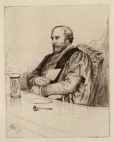 Thomas Grainger Stewart, Professor of the Practice of Physic (engraving) by William Brassey (after) Hole