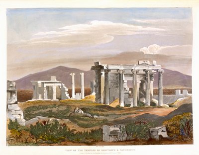 View of the Temples of Erectheus and Pandrosus, the Acropolis, from 