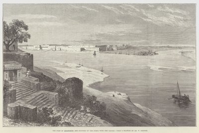 The Fort of Allahabad, and Junction of the Jumna with the Ganges by William Crimea Simpson