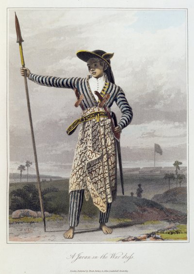 A Javan in the War Dress, pl. 5 from Vol I of 