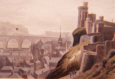 Edinburgh with Part of the North Bridge and Castle, from Daniell