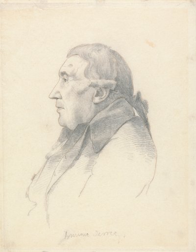 Portrait of Dominic Serres by William Daniell
