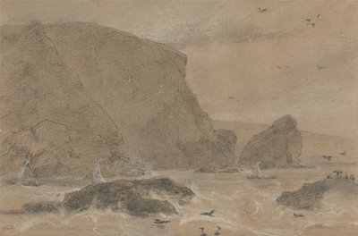 Samphire Rock, St. Agnes, Cornwall by William Daniell