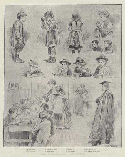 Dinners for Poor Board-School Children in Shoreditch by William Douglas Almond