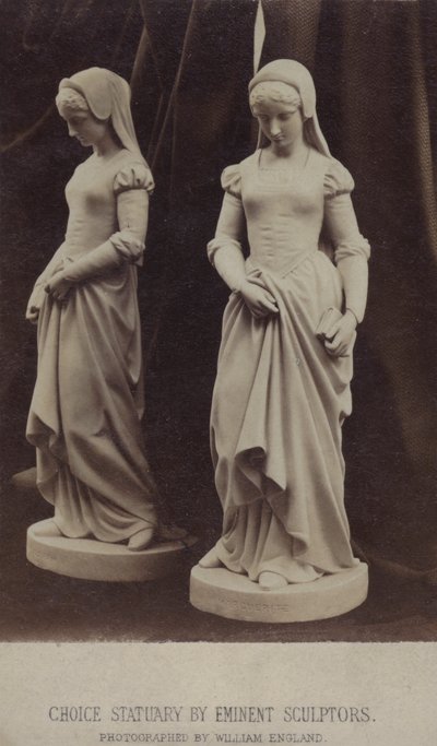 Statues on display at the International Exhibition, London by William England