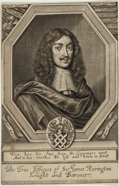 Sir James Harrington, Bart. by William Faithorne