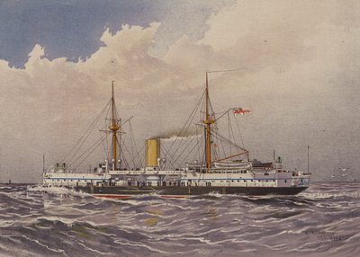 HMS Colossus, 1st class battleship by William Frederick Mitchell