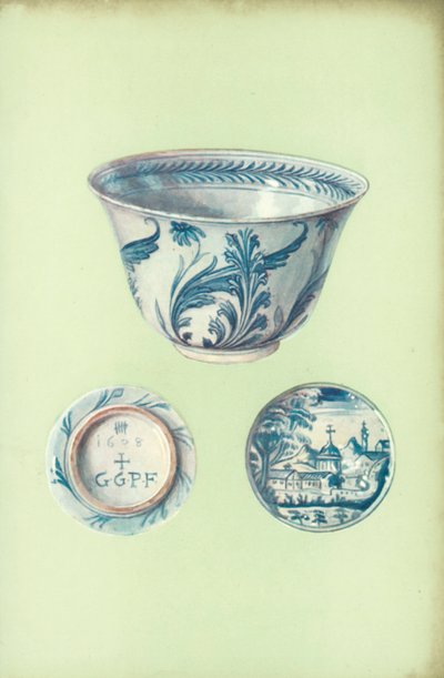 Bowl, probably made at Pisa, dated 1638 by William Gibb