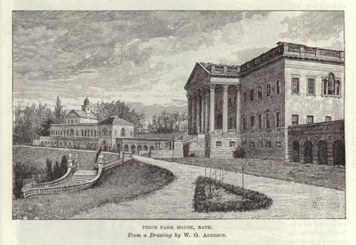 Prior Park House in Bath by William Grylls Addison