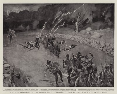 A Unique Experience in the British Army, a Regiment struck by Lighting while on the March by William Hatherell