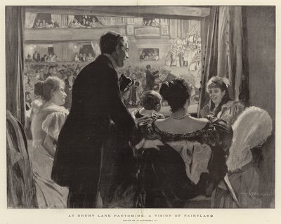 At Drury Lane Pantomime, a Vision of Fairyland by William Hatherell