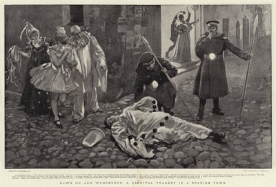Dawn on Ash Wednesday, a Carnival Tragedy in a Spanish Town by William Hatherell