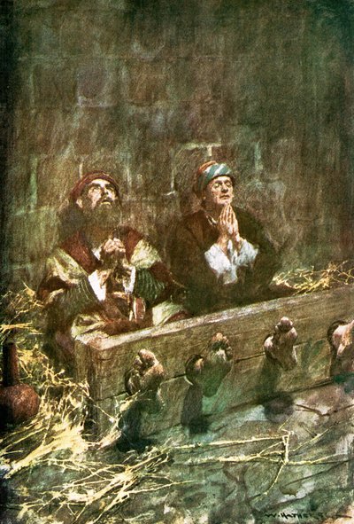 Paul and Silas in Prison by William Hatherell
