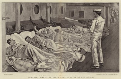 Sleepers, Wake!, an Early Morning Scene on the Ophir by William Hatherell