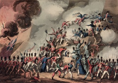 Storming of St. Sebastian, 31st August, 1813, engraved by Thomas Sutherland by William Heath