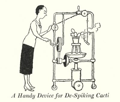 A Handy Device for De-Spiking Cacti by William Heath Robinson